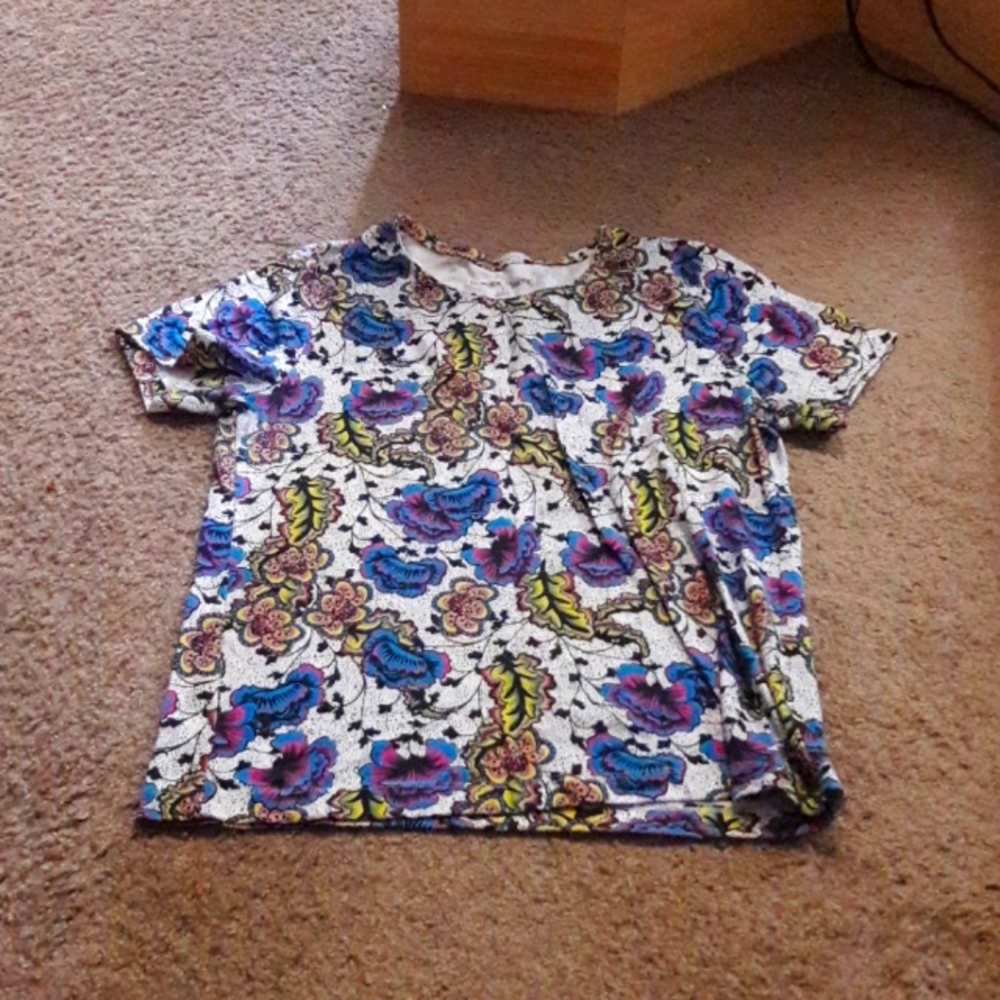 Multicolored floral type shirt